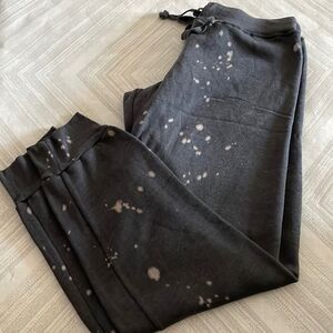 T2Love Women’s Grey with Bleach Spot Joggers